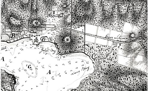 1778 Map of King's Quarter by Peter Oxholm